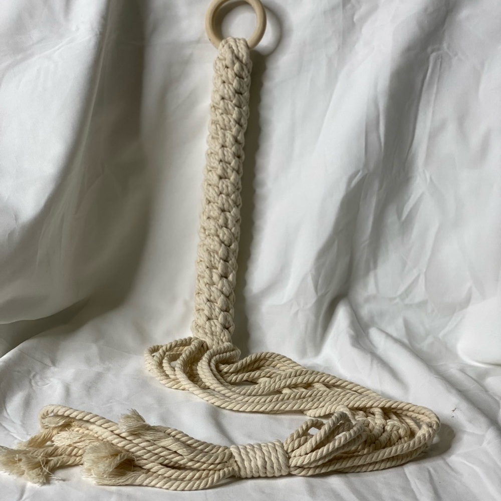 Vintage 70s Macrame plant holder